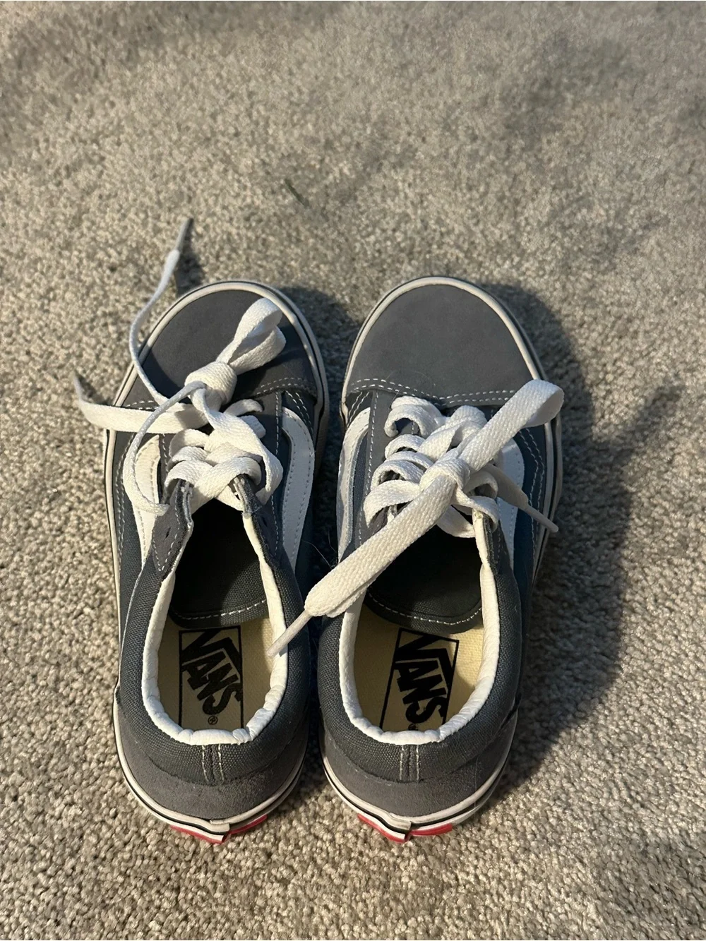Kids sneaker lot - 2 converse low-tops and one brand new pair of vans